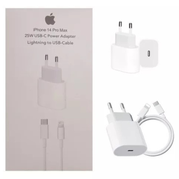 Cargador iPhone 14 Pro Max De 35w Carga Rápida. Color Blanco